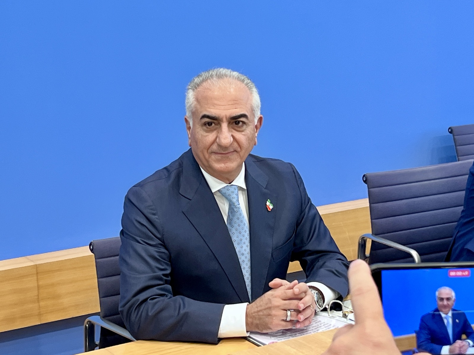 شاهزاده رضا پهلوی در نشست خبری، برلین ۲۰۲۶
